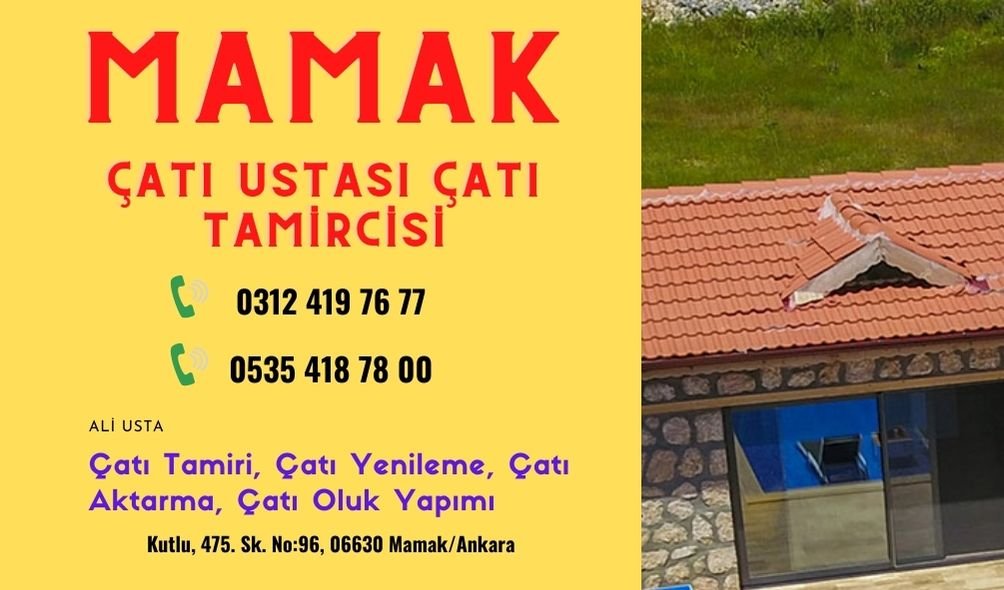 Mamak Çatı Oluk Tamiri